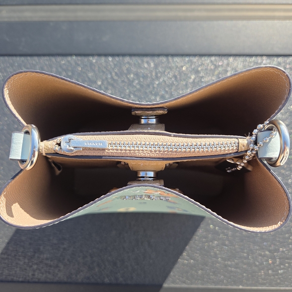 Coach Mini Town Bucket Purse Light Blue - Picture 4 of 14